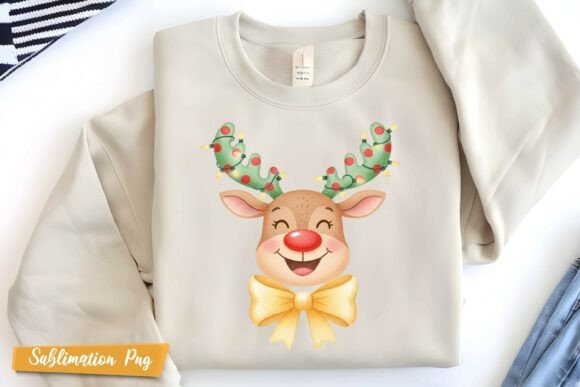 Baby Deer Christmas Sublimation: Festive Illustrations