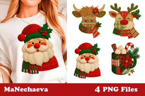 Christmas Patchwork Holiday Clipart PNG Review