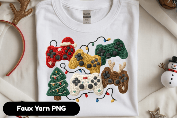 Faux Yarn Crochet Christmas Gaming PNG Review