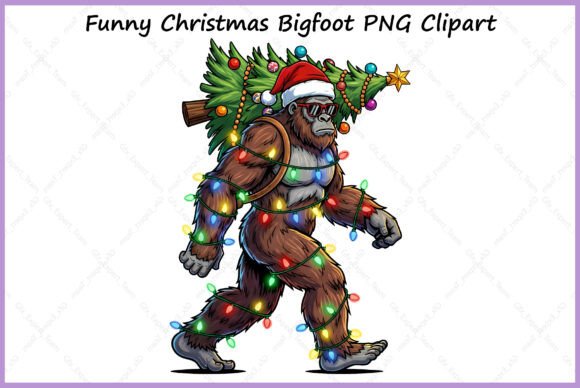Funny Christmas Bigfoot with Hat PNG: A Designer’s Review