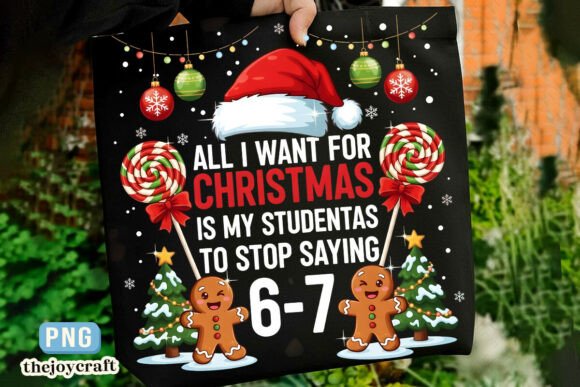 Funny Teacher Christmas PNG: Illustrations for Crafts