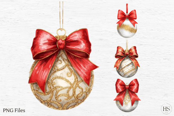 Golden Christmas Ball Illustrations Review