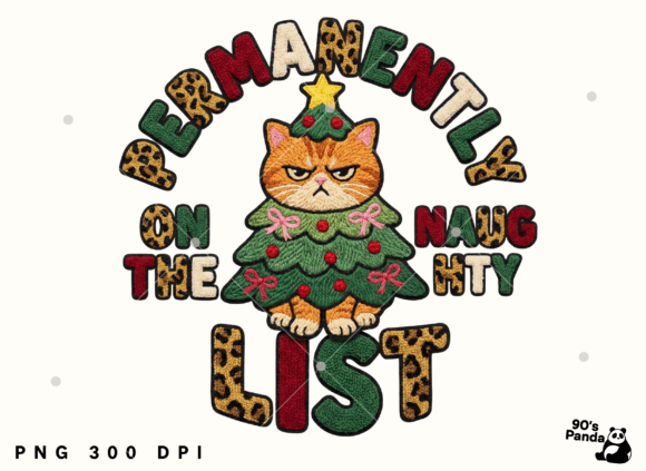 Permanently Naughty Christmas Crochet Illustrations