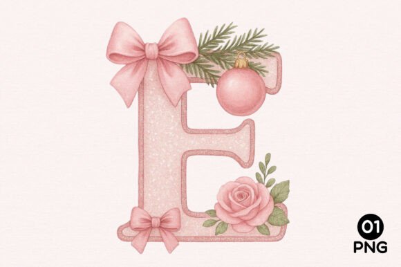 Pink Coquette Christmas E: Festive Illustrations