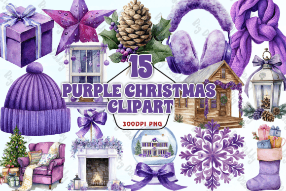Purple Christmas Clipart PNG: Elevating Illustrations