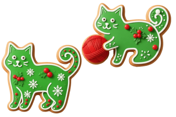 Review: Christmas Gingerbread Green Cat Cookies