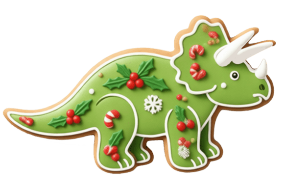 Review: Christmas Gingerbread Triceratops Png Illustrations