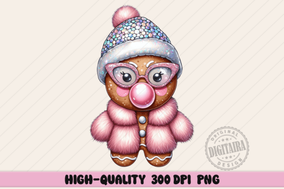 Reviewing Pink Gingerbread Illustrations